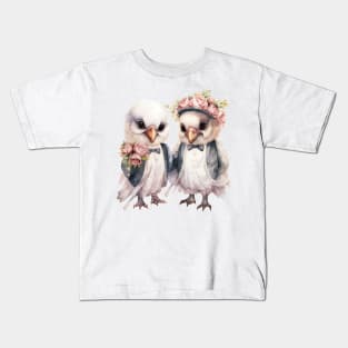 Vulture Couple Gets Married Kids T-Shirt